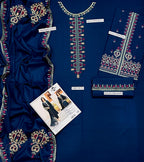 LIBAS  LAWN 3PC EMBROIDERED 1488