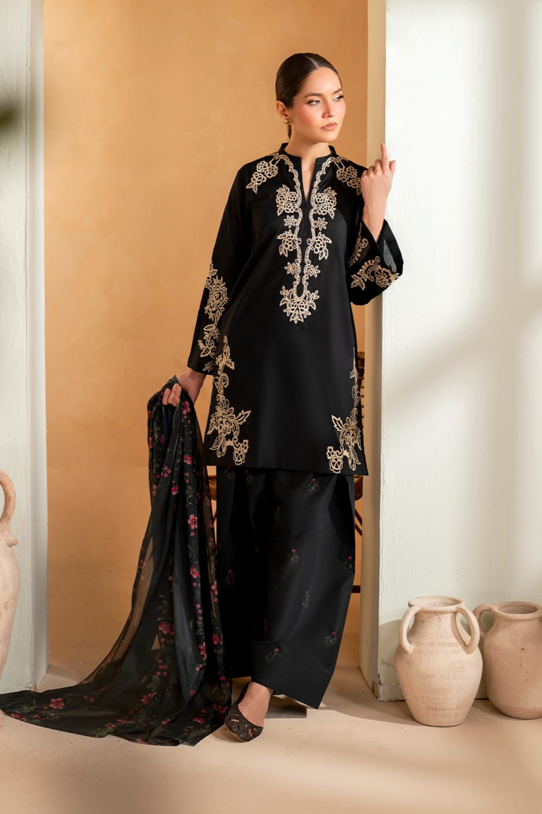 LIBAS  LAWN 3PC EMBROIDERED 1489