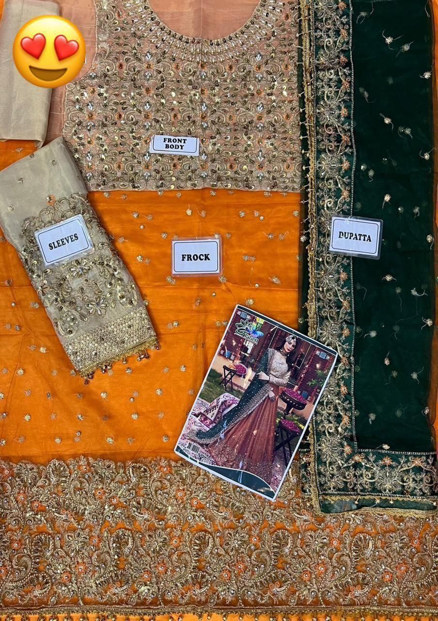 Ayesha Imran maxi hand work 1519