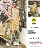 MARIA.B Printed Lawn with Embroidered Patch1667
