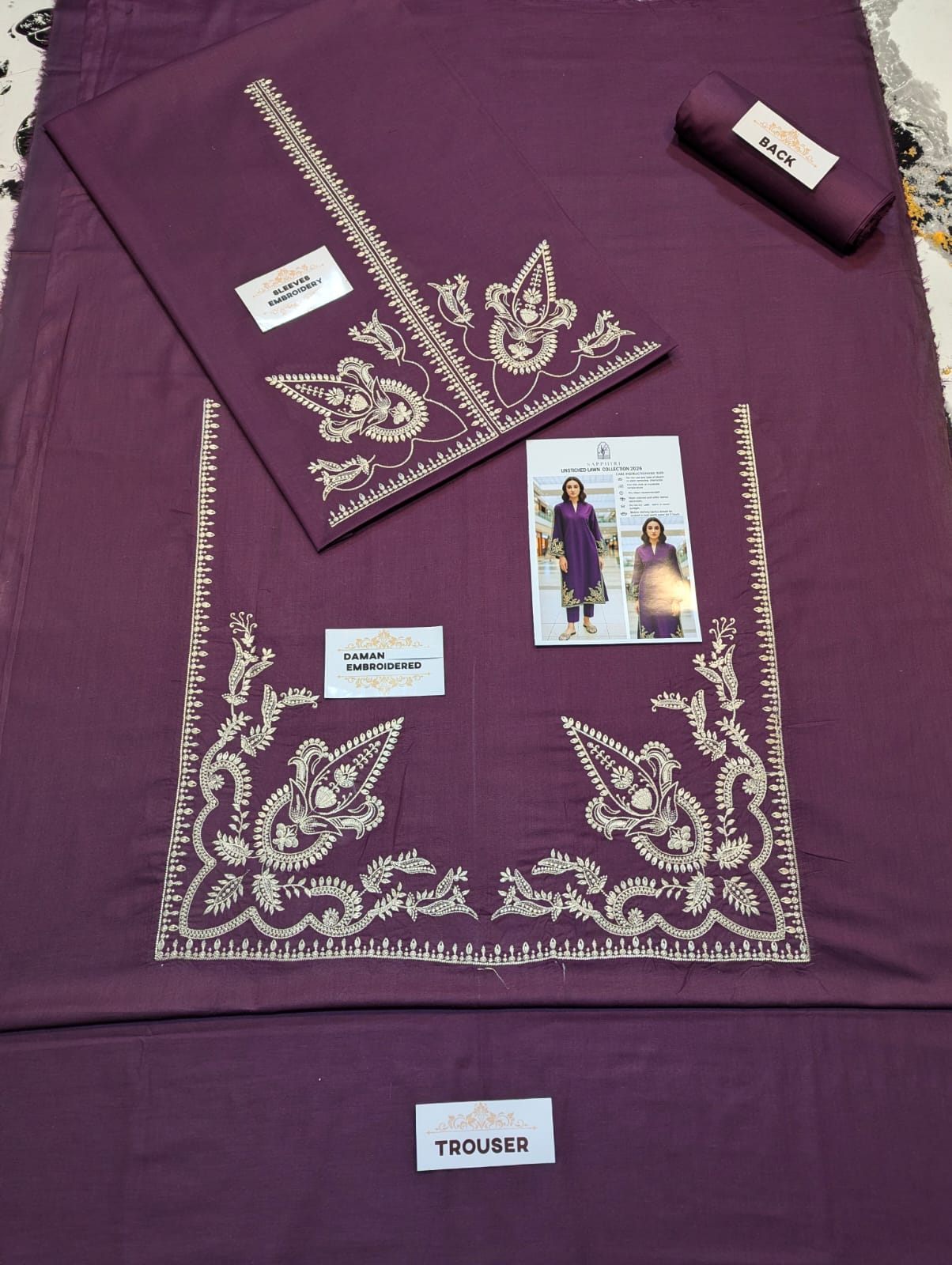 LAWN EMBROIDERED 2pc 1651