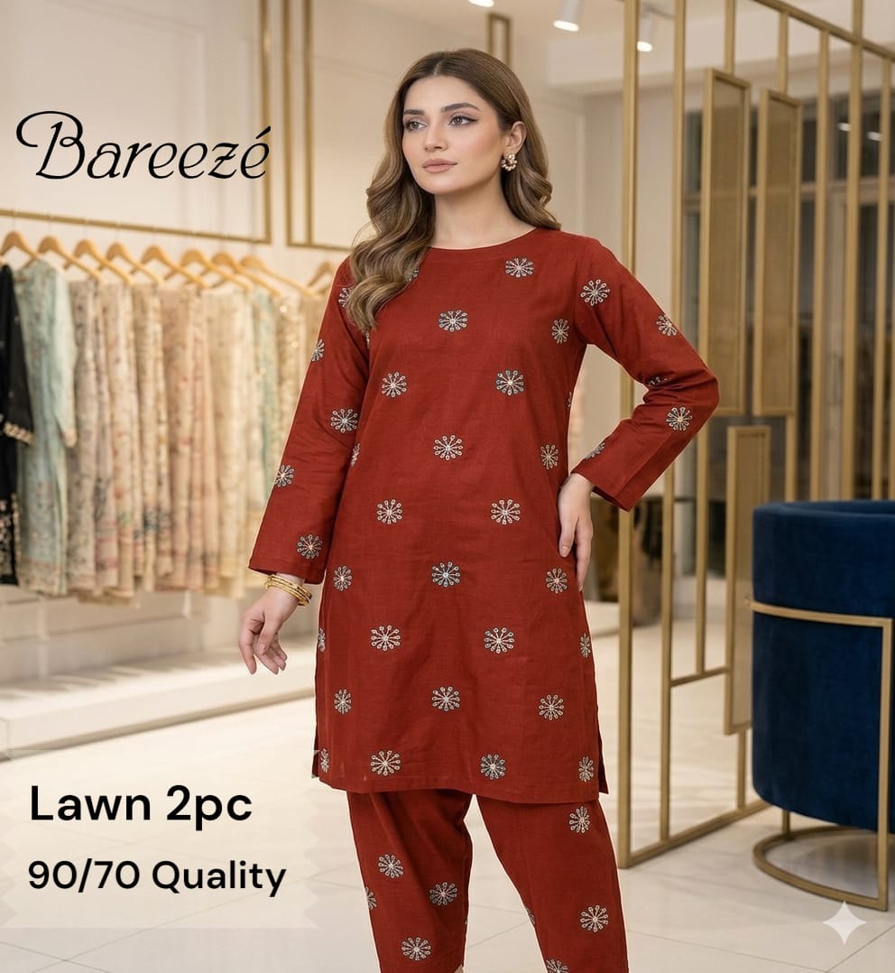 Bareeze Lawn 2pc Unstich D-1769-14
