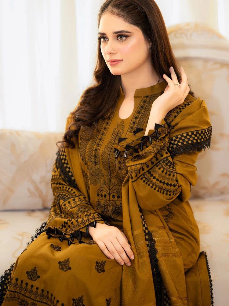 LIBAS  LAWN 3PC EMBROIDERED 1481