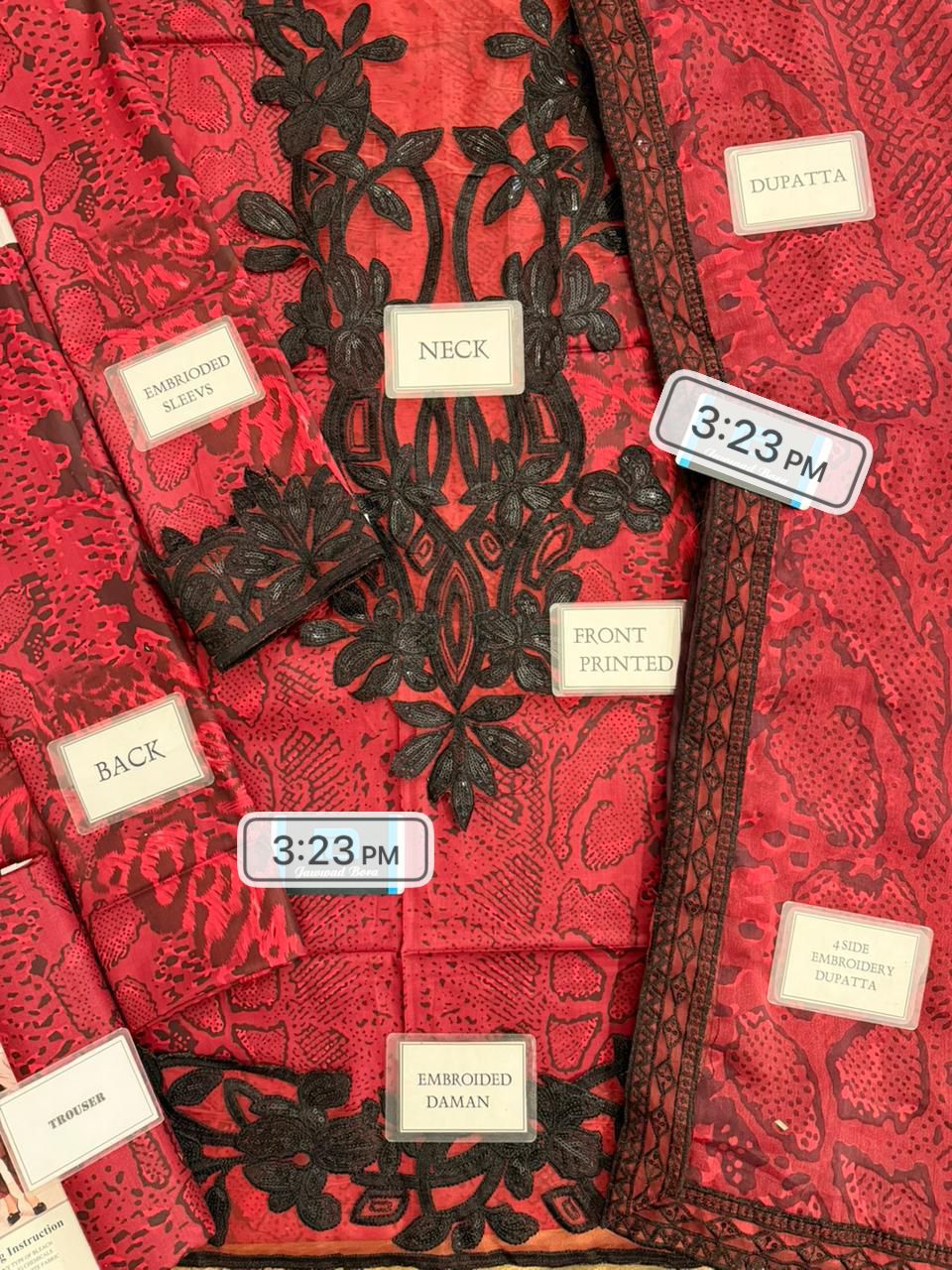 MARIA B Print Lawn embroidered 1673