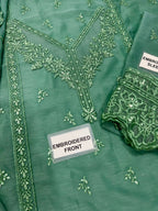 Azure Chiffon Embroidered  1511