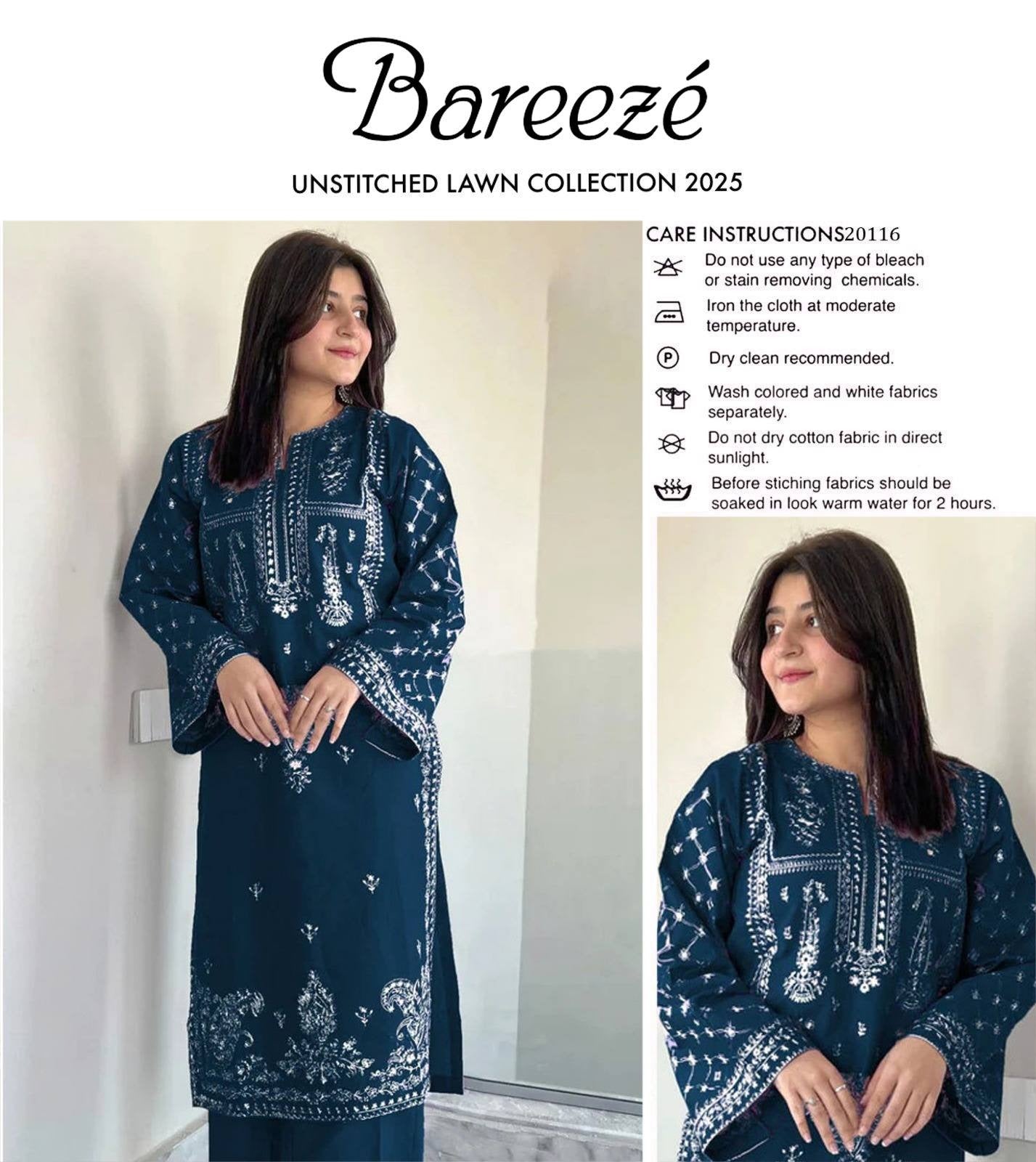 LAWN EMBROIDERED 2pc 1845
