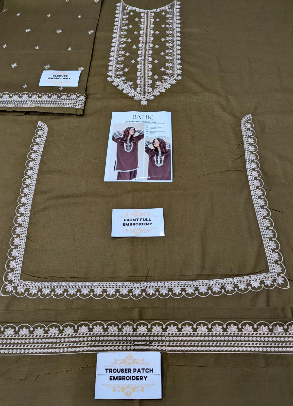 LAWN EMBROIDERED 2pc d 1558