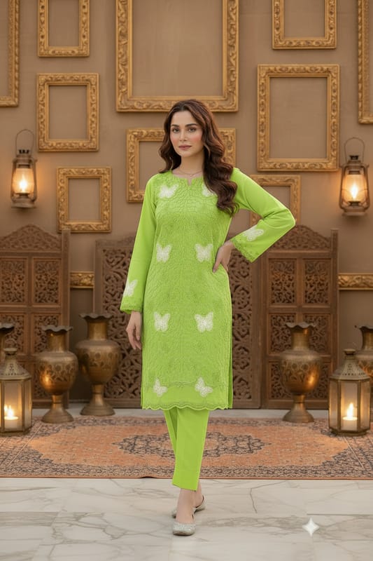 LAWN EMBROIDERED 2pc d 1602