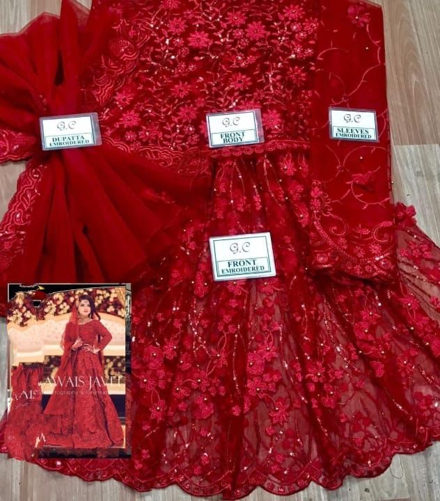 Mariam & Maria   net heavy embroidery D-1698