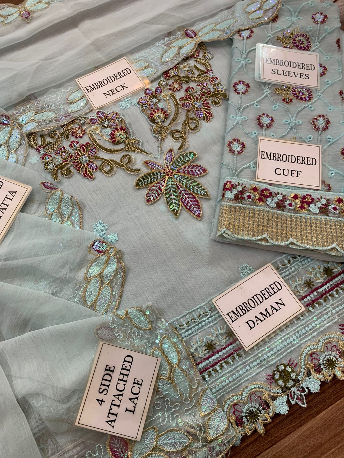Neeshay Chiffon 3-Piece Suit D-1752