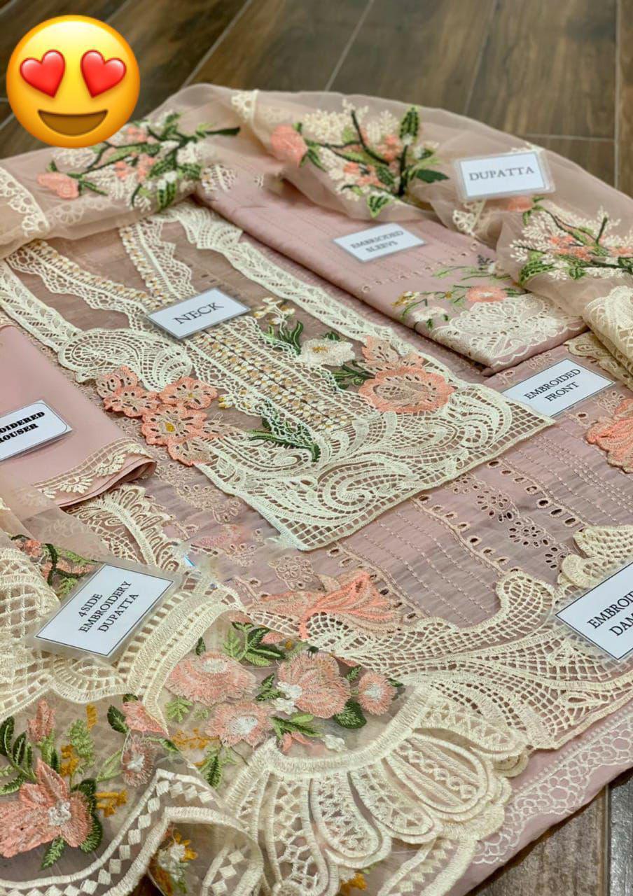 Crimson chikankari lawn 1340