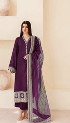 IZNIK CHIFFON Suit D-1508