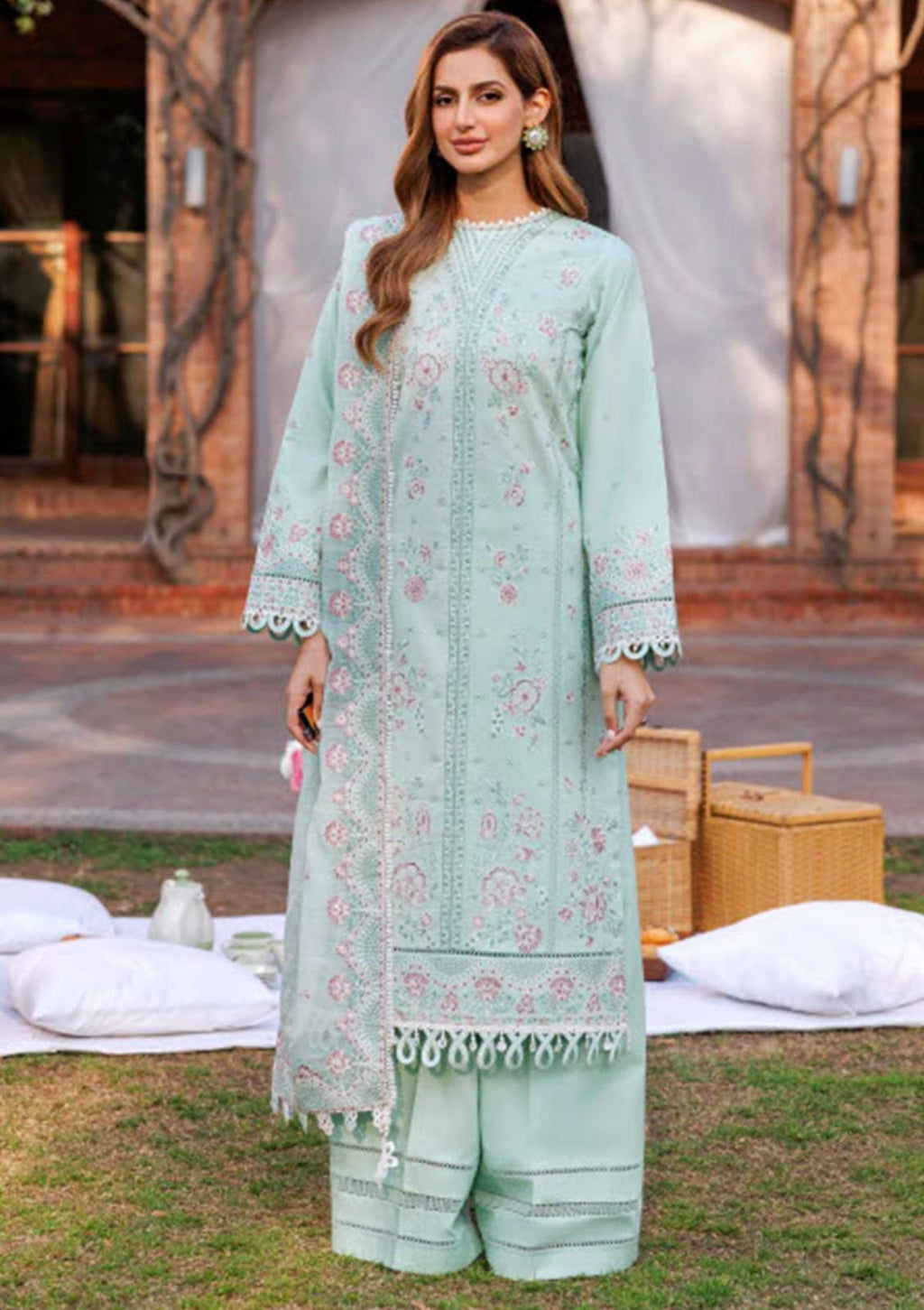 Maria.b Lawn Fabric 3Pc unstitch D-1793