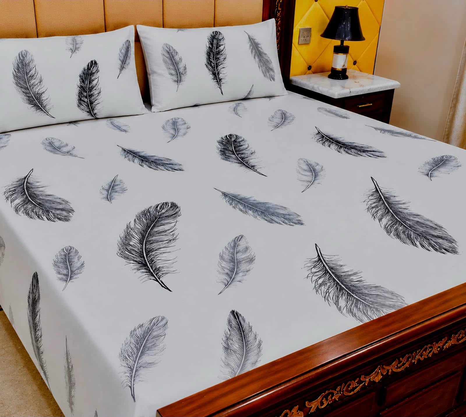 Cotton 3pc bedsheet king size bd 5010