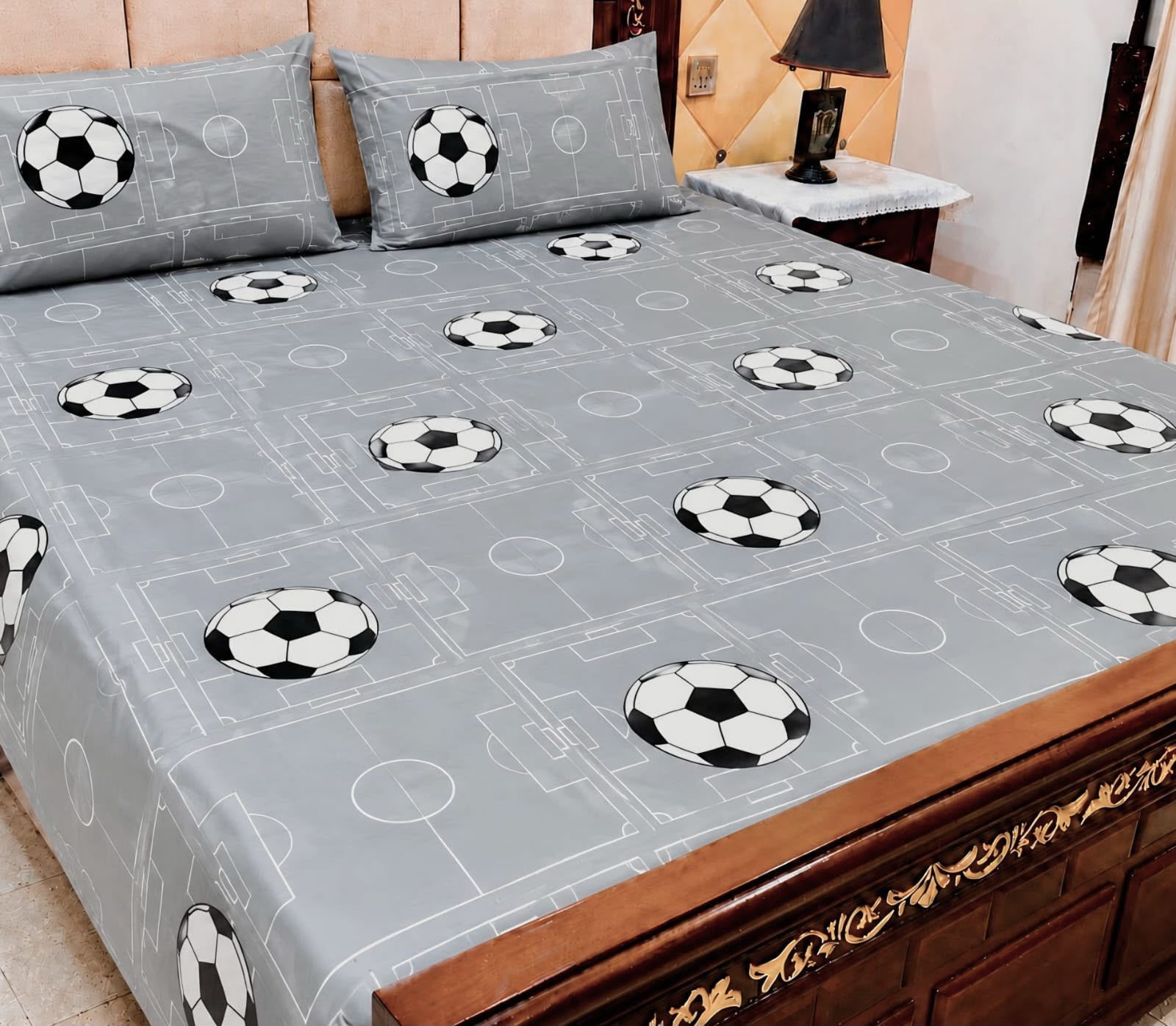 Cotton 3pc bedsheet king size bd 5013