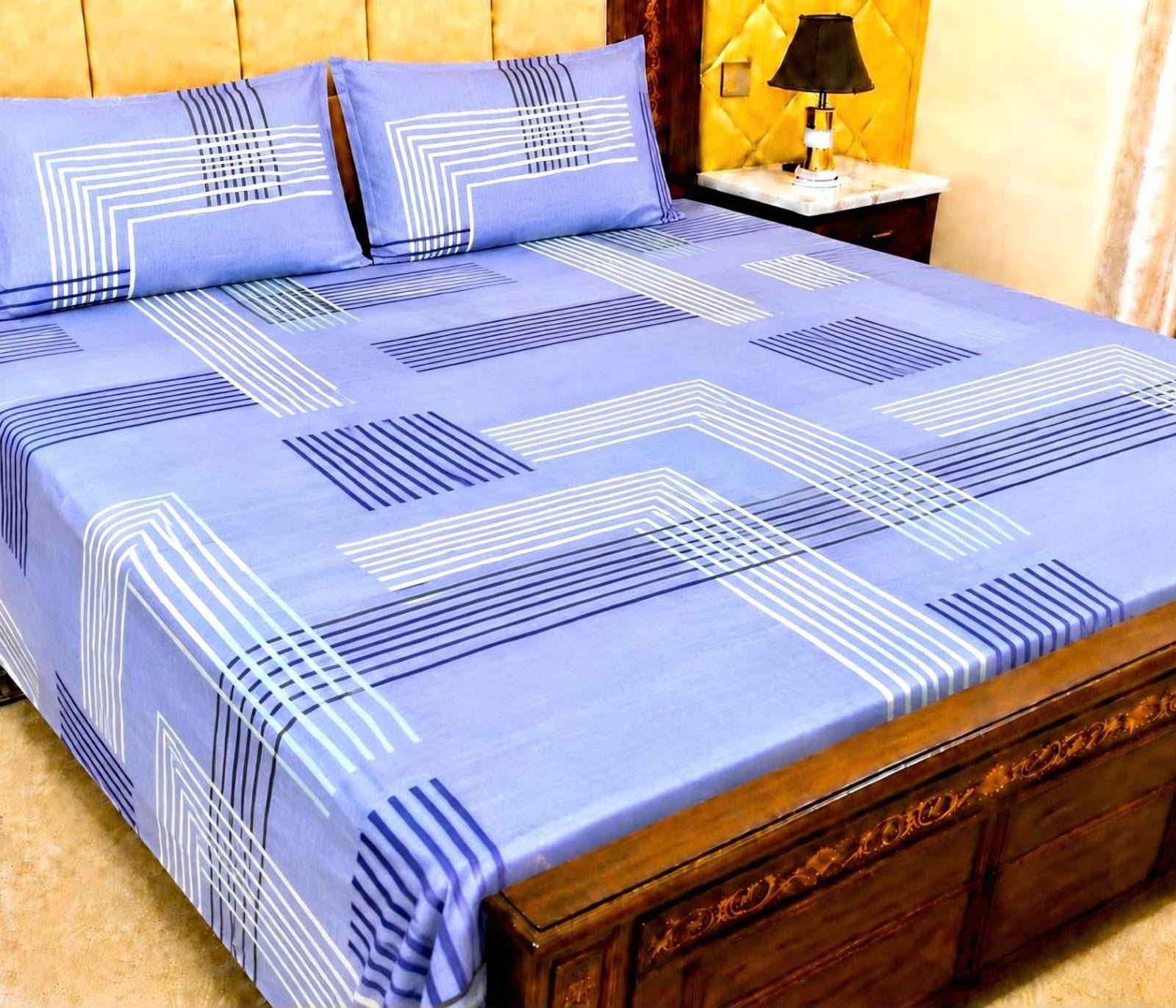 Cotton 3pc bedsheet king size bd 5014