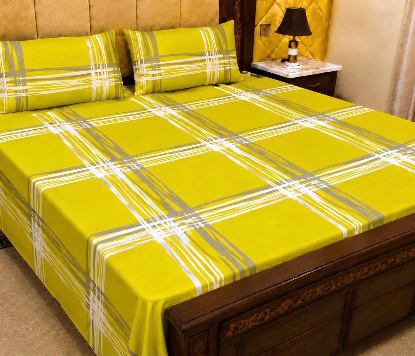 Cotton 3pc bedsheet king size bd 5017