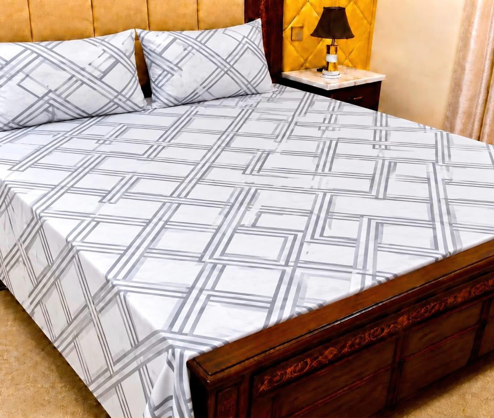 Cotton 3pc bedsheet king size bd 5018