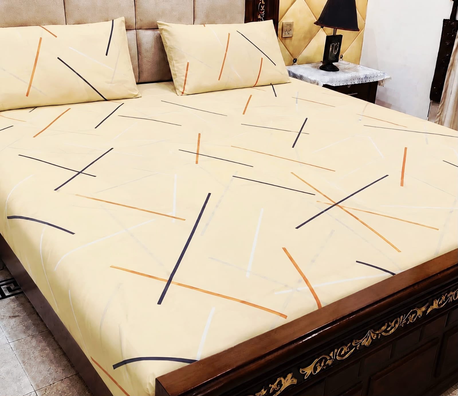 Cotton 3pc bedsheet king size bd 5023