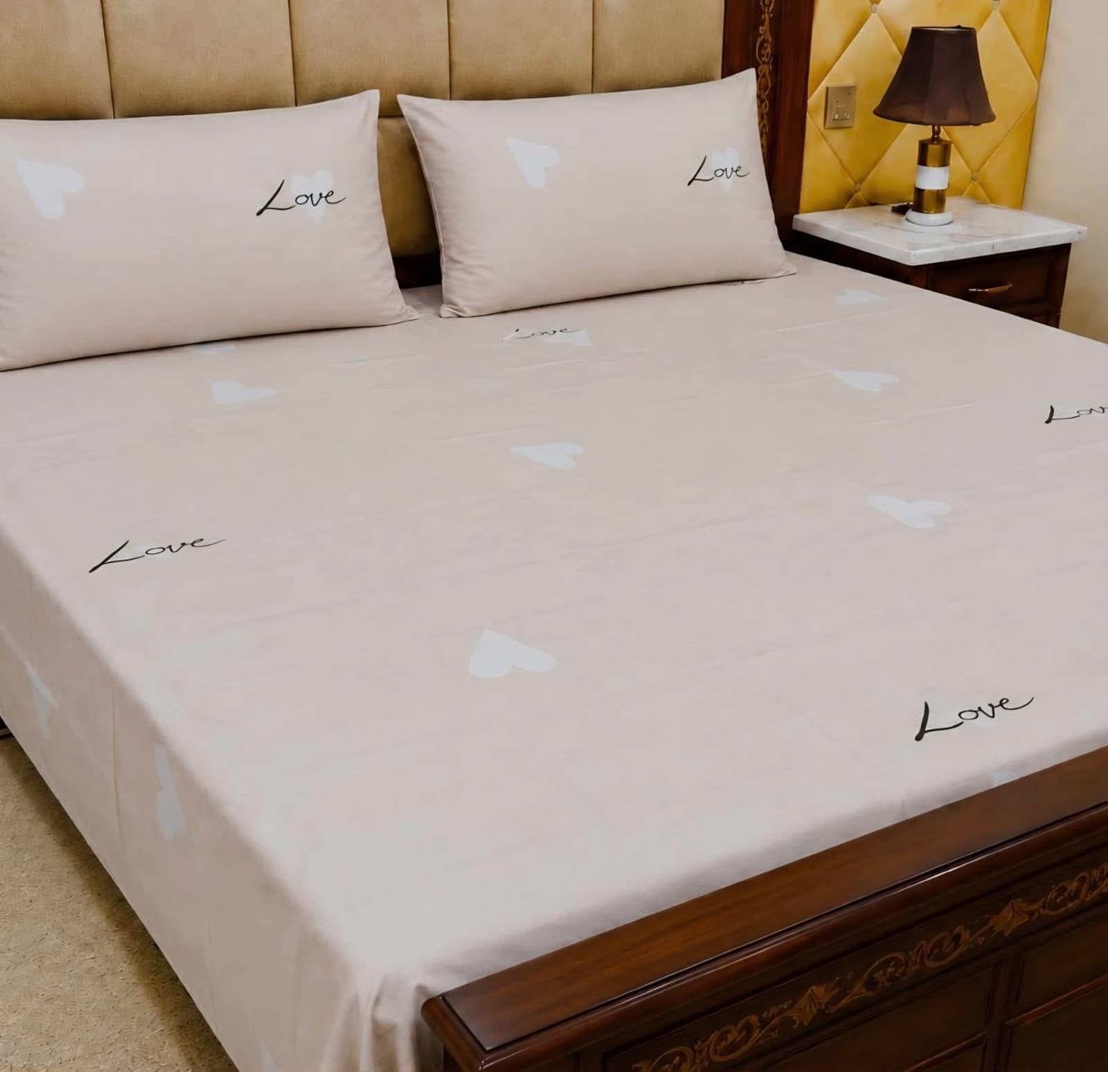 Cotton 3pc bedsheet king size bd 5024