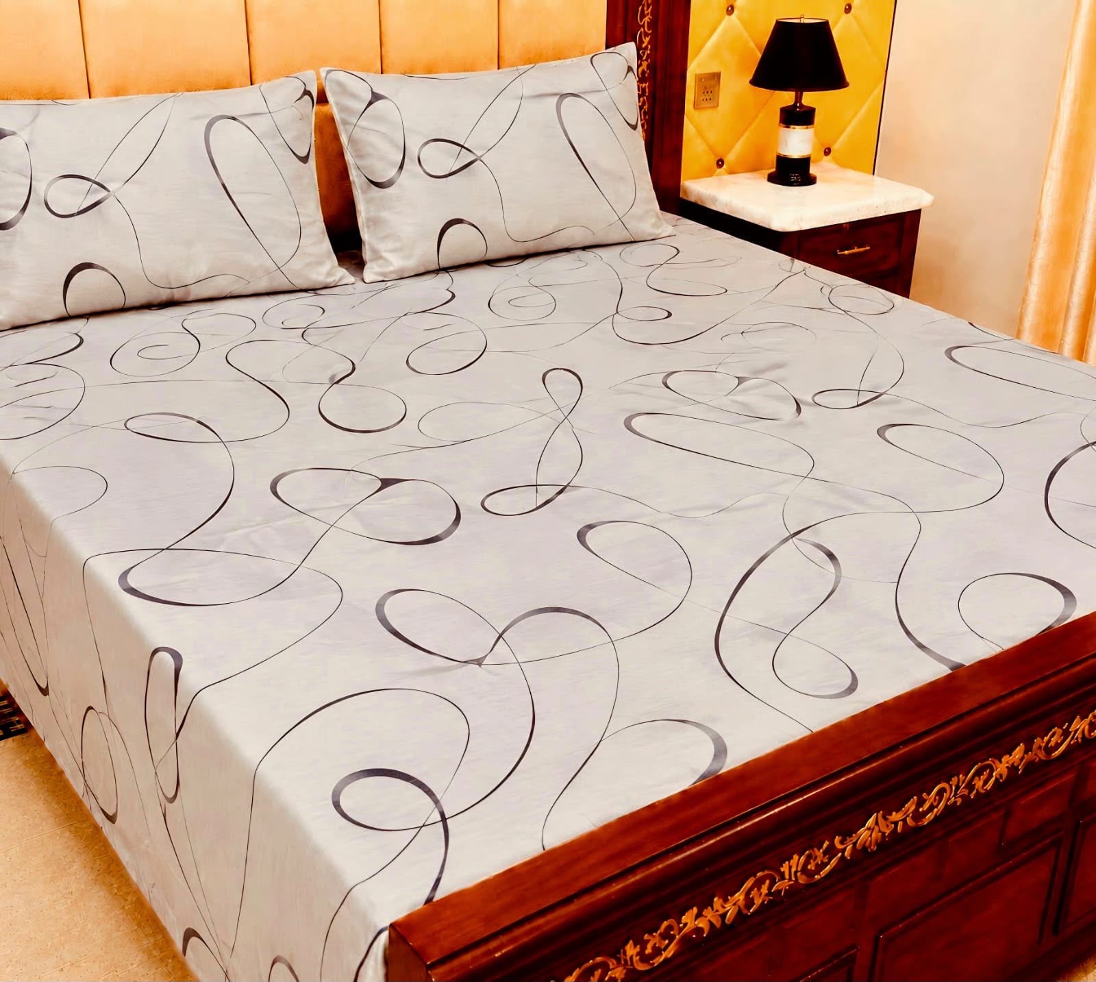 Cotton 3pc bedsheet king size bd 5025
