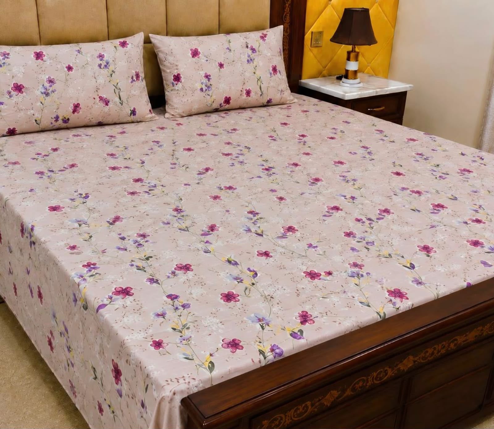 Cotton 3pc bedsheet king size bd 5026