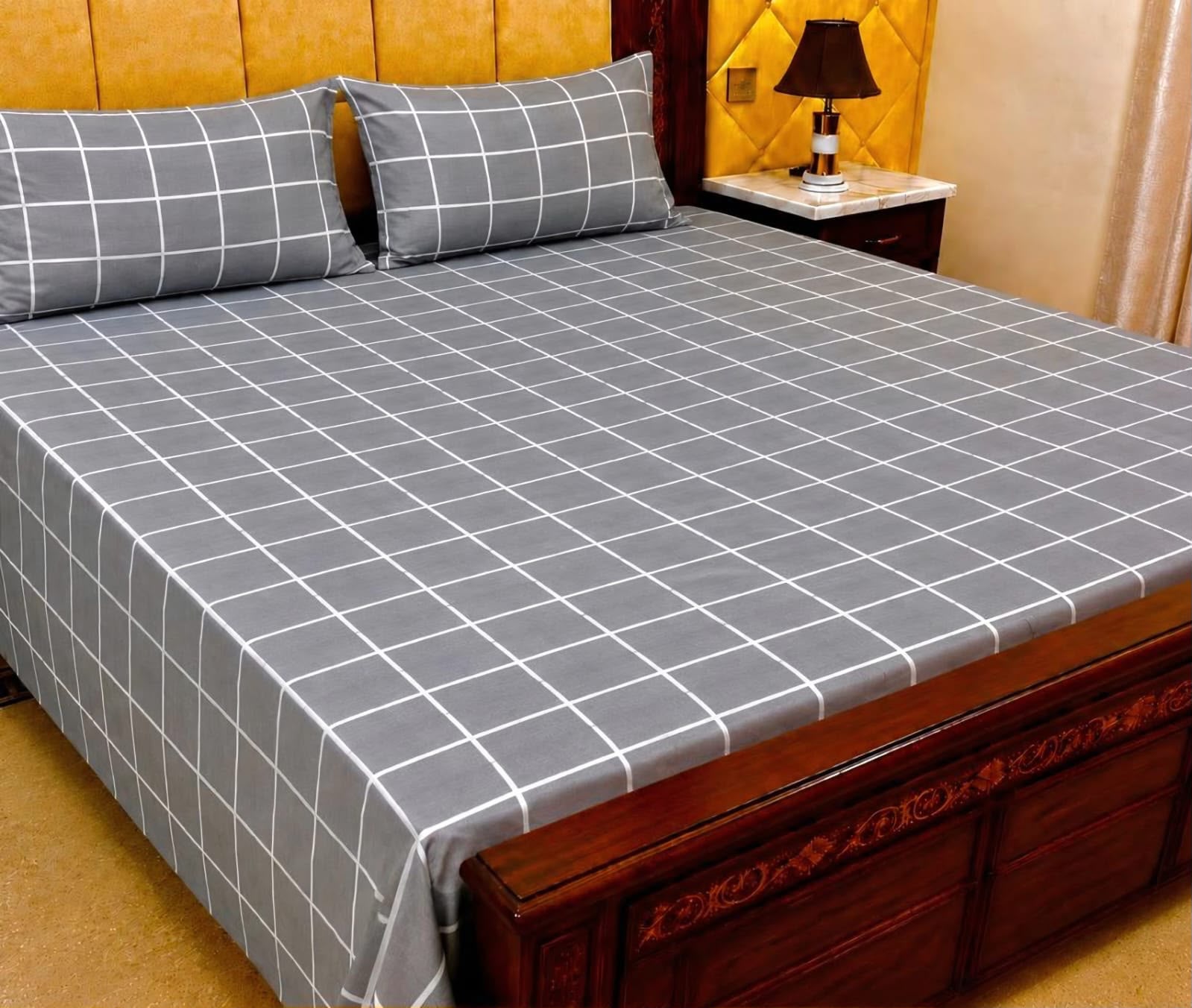 Cotton 3pc bedsheet king size bd 5003