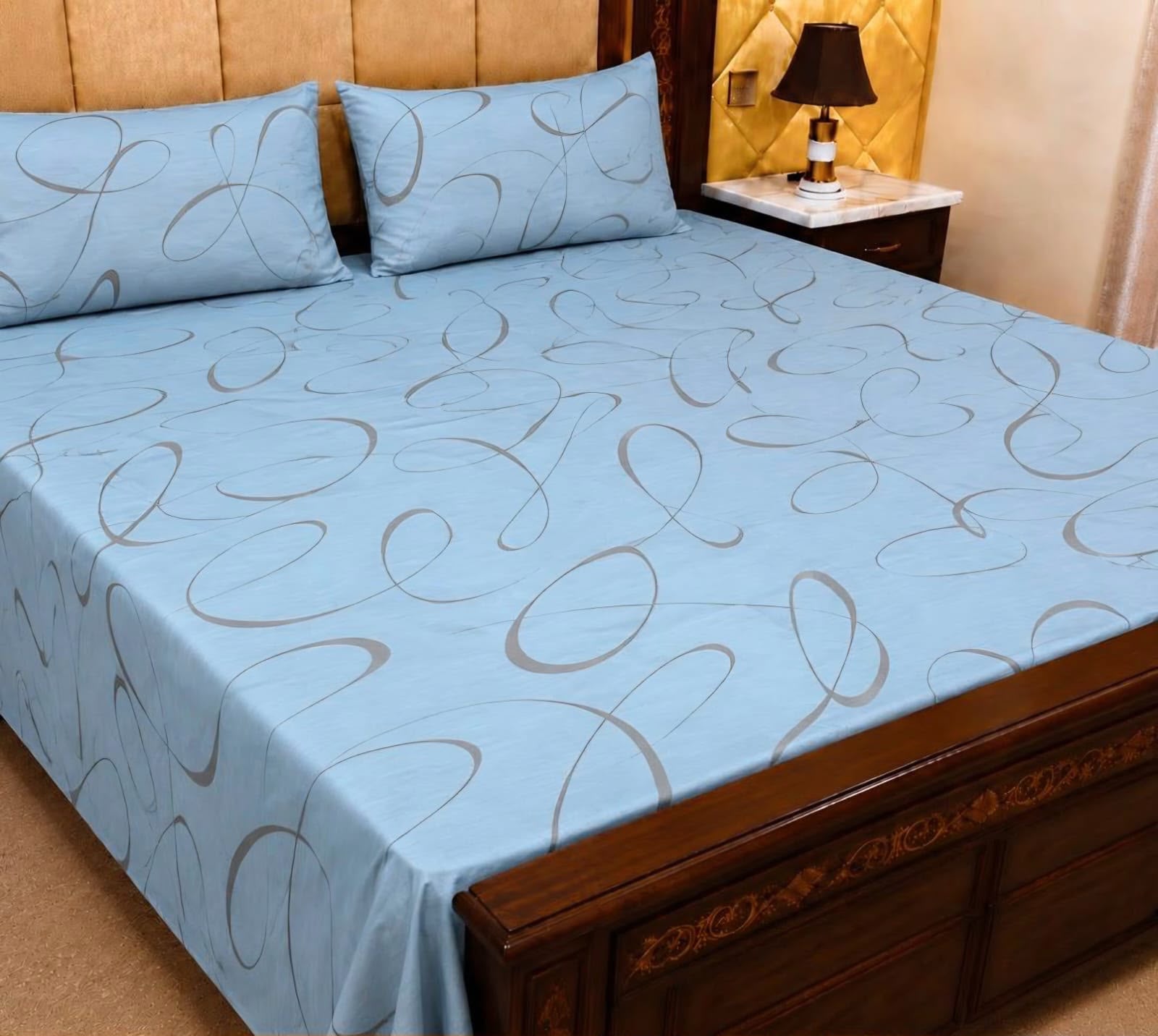 Cotton 3pc bedsheet king size bd 5035