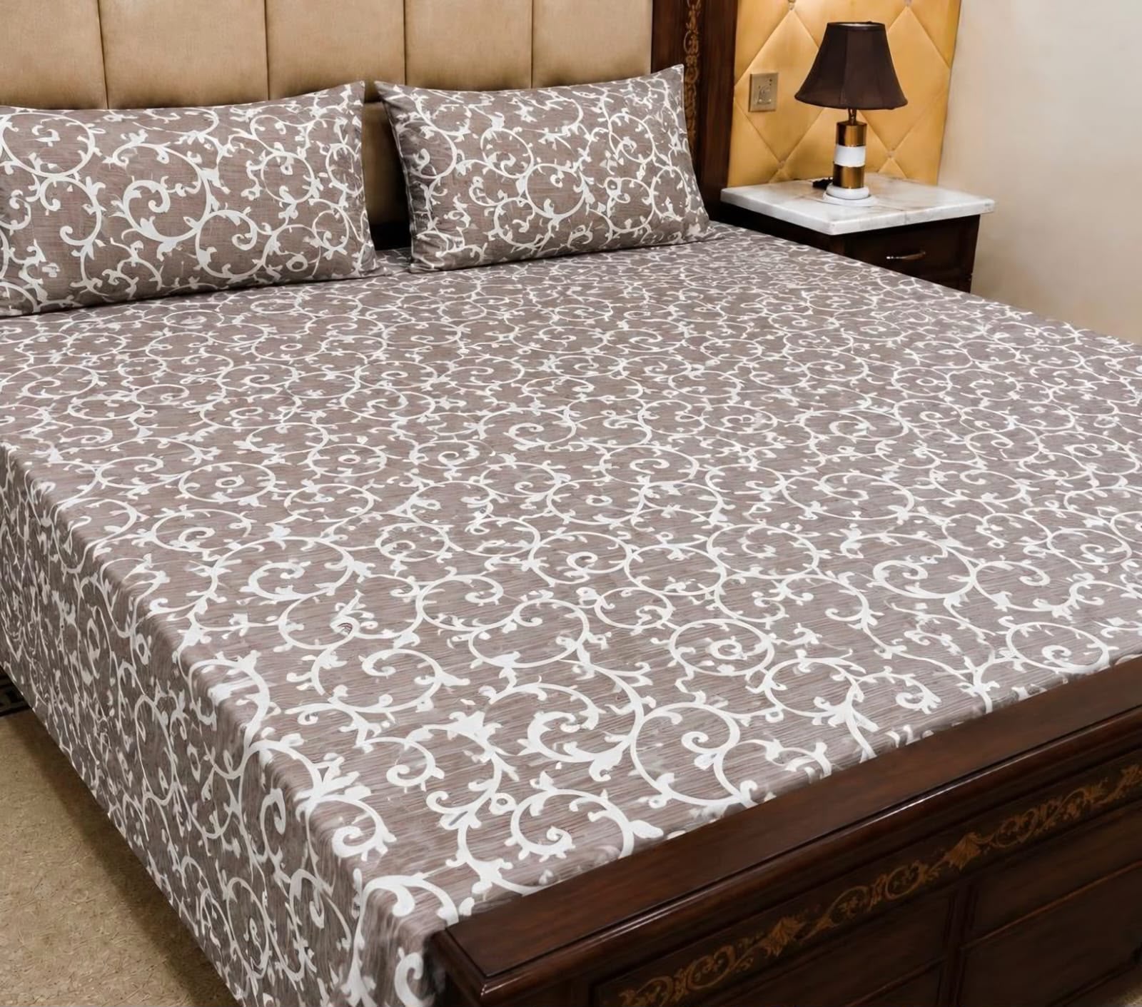 Cotton 3pc bedsheet king size bd 5038