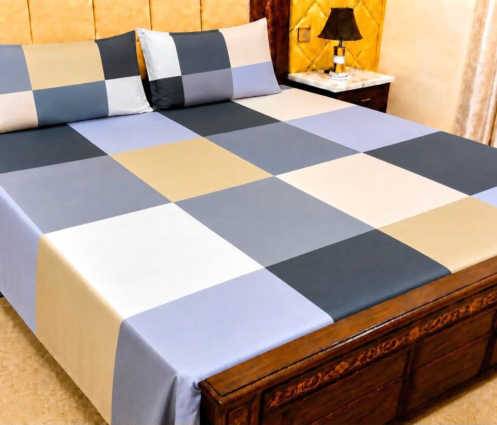 Cotton 3pc bedsheet king size bd 5040