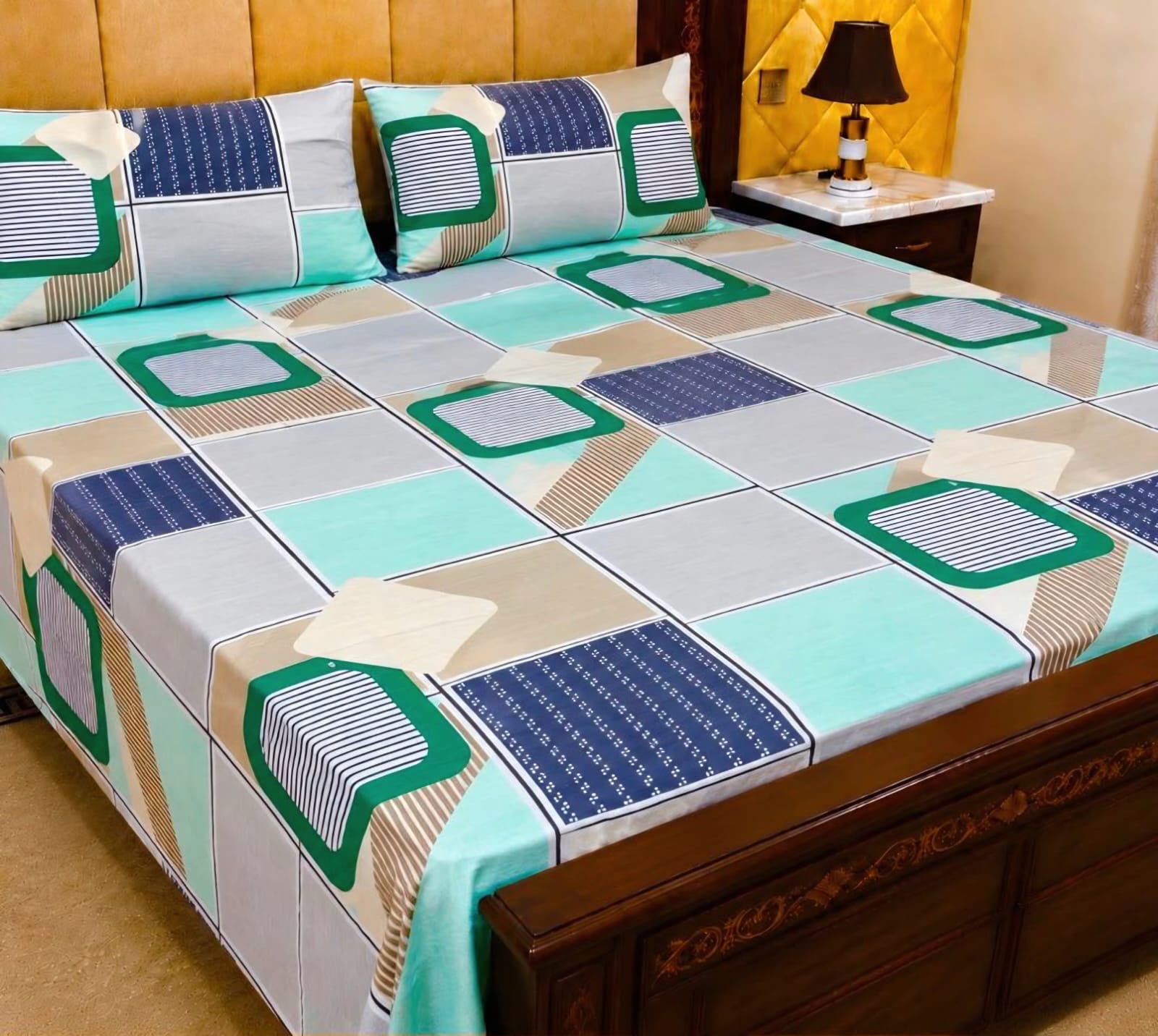 Cotton 3pc bedsheet king size bd 5043