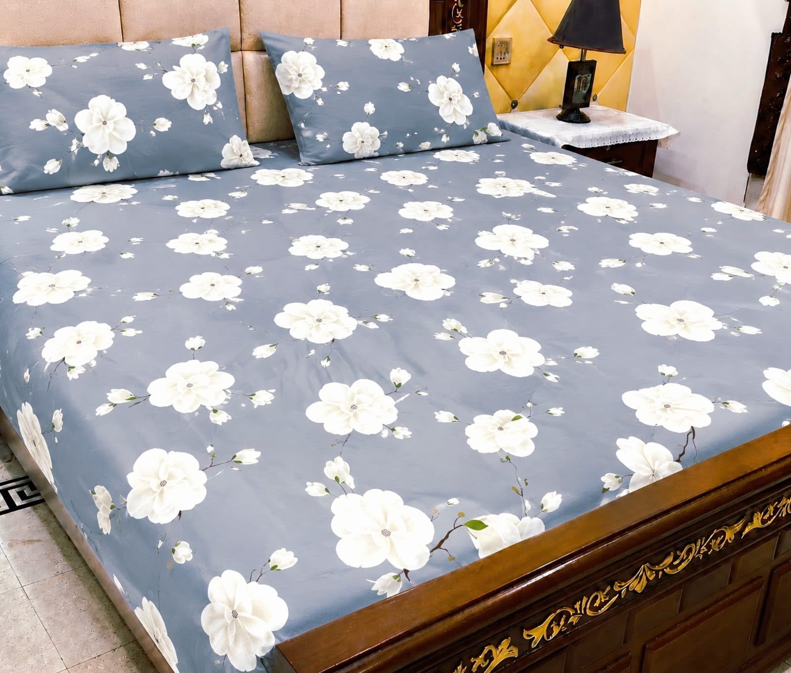 Cotton 3pc bedsheet king size bd 5044