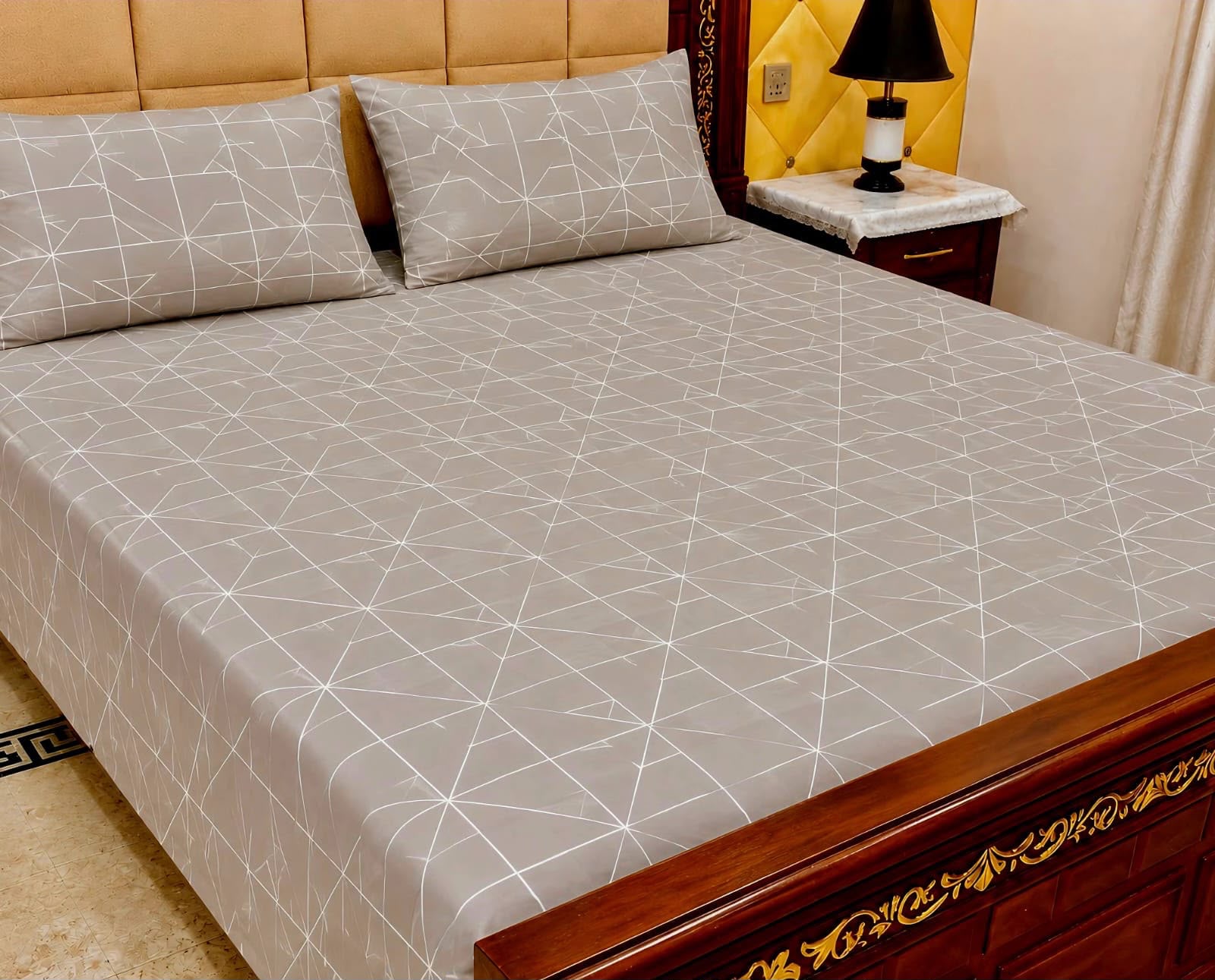 Cotton 3pc bedsheet king size bd 5046