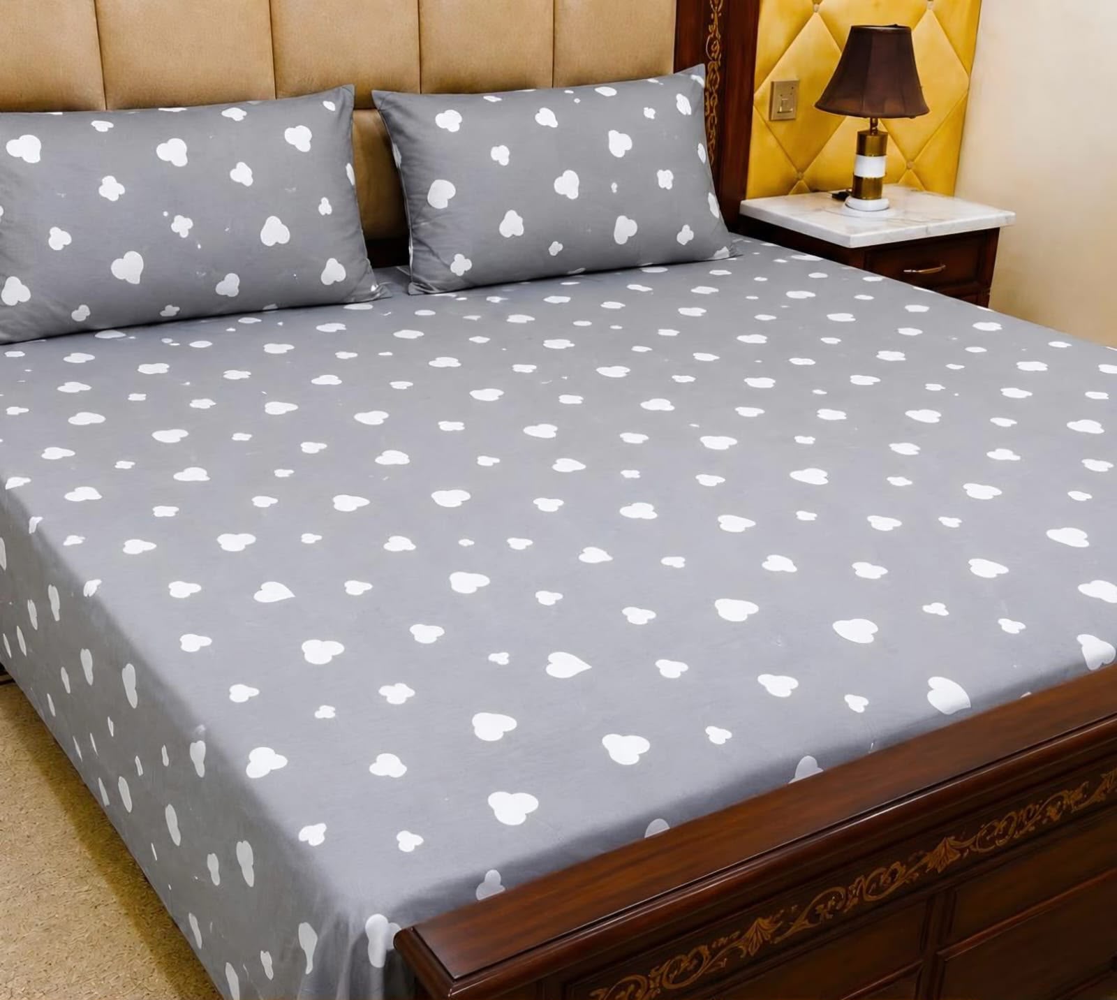 Cotton 3pc bedsheet king size bd 5047