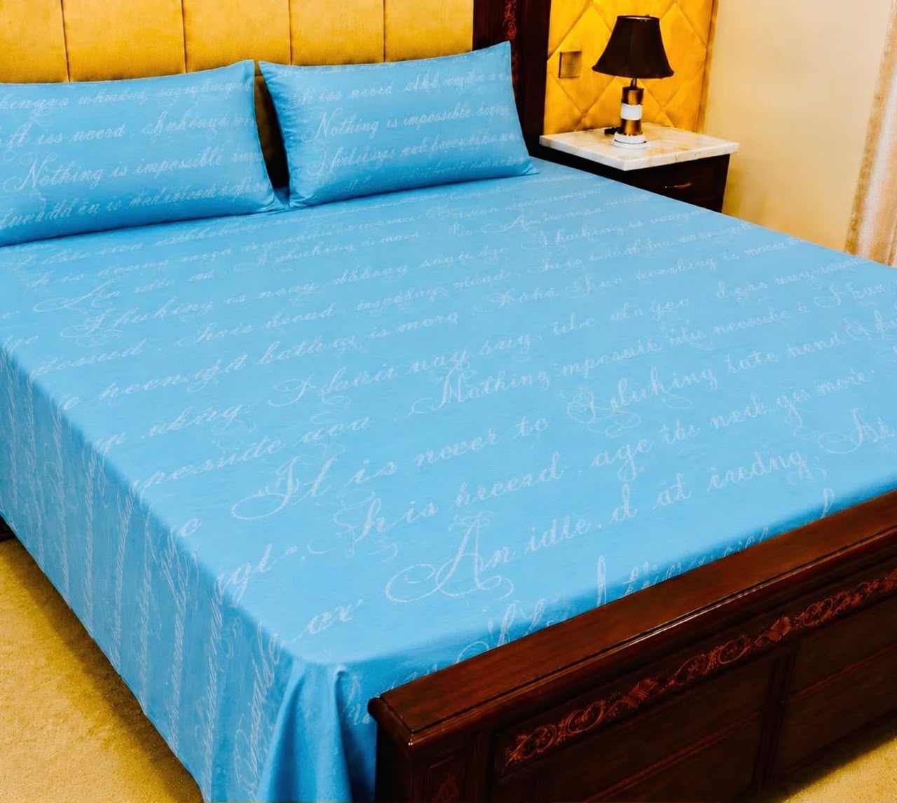 Cotton 3pc bedsheet king size bd 5048