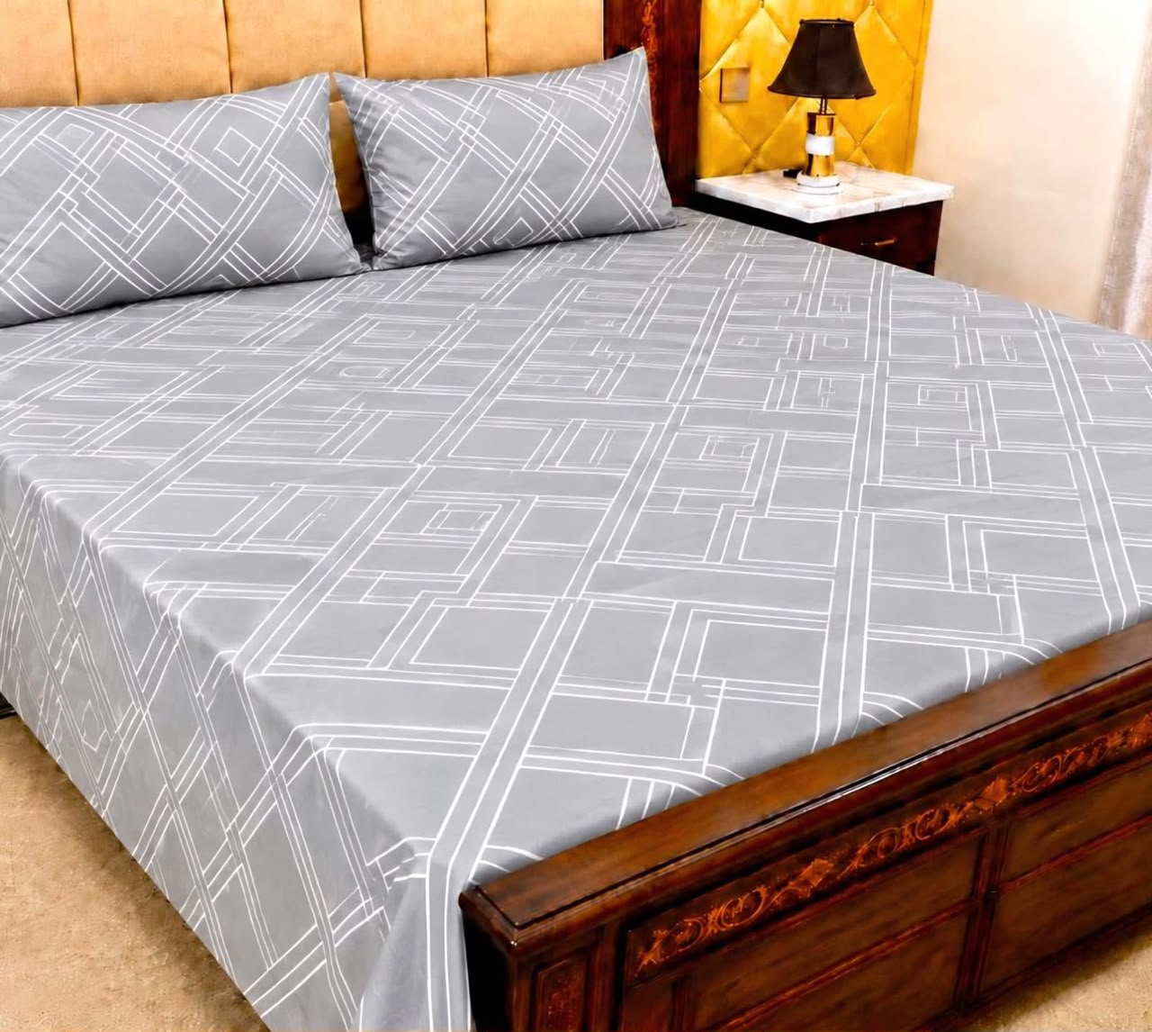 Cotton 3pc bedsheet king size bd 5049