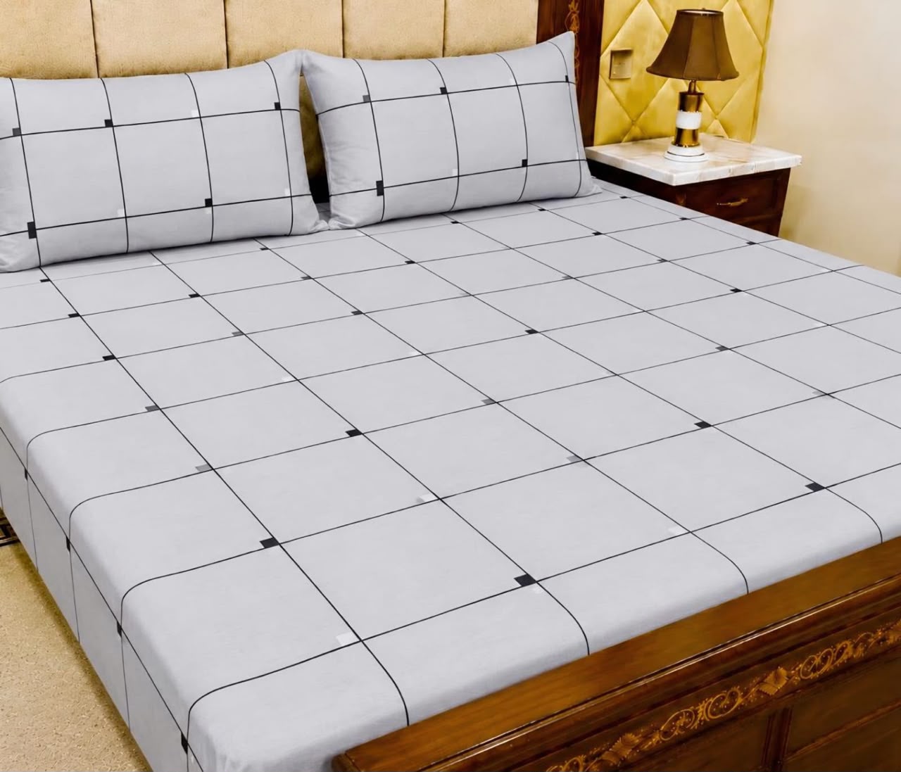 Cotton 3pc bedsheet king size bd 5050