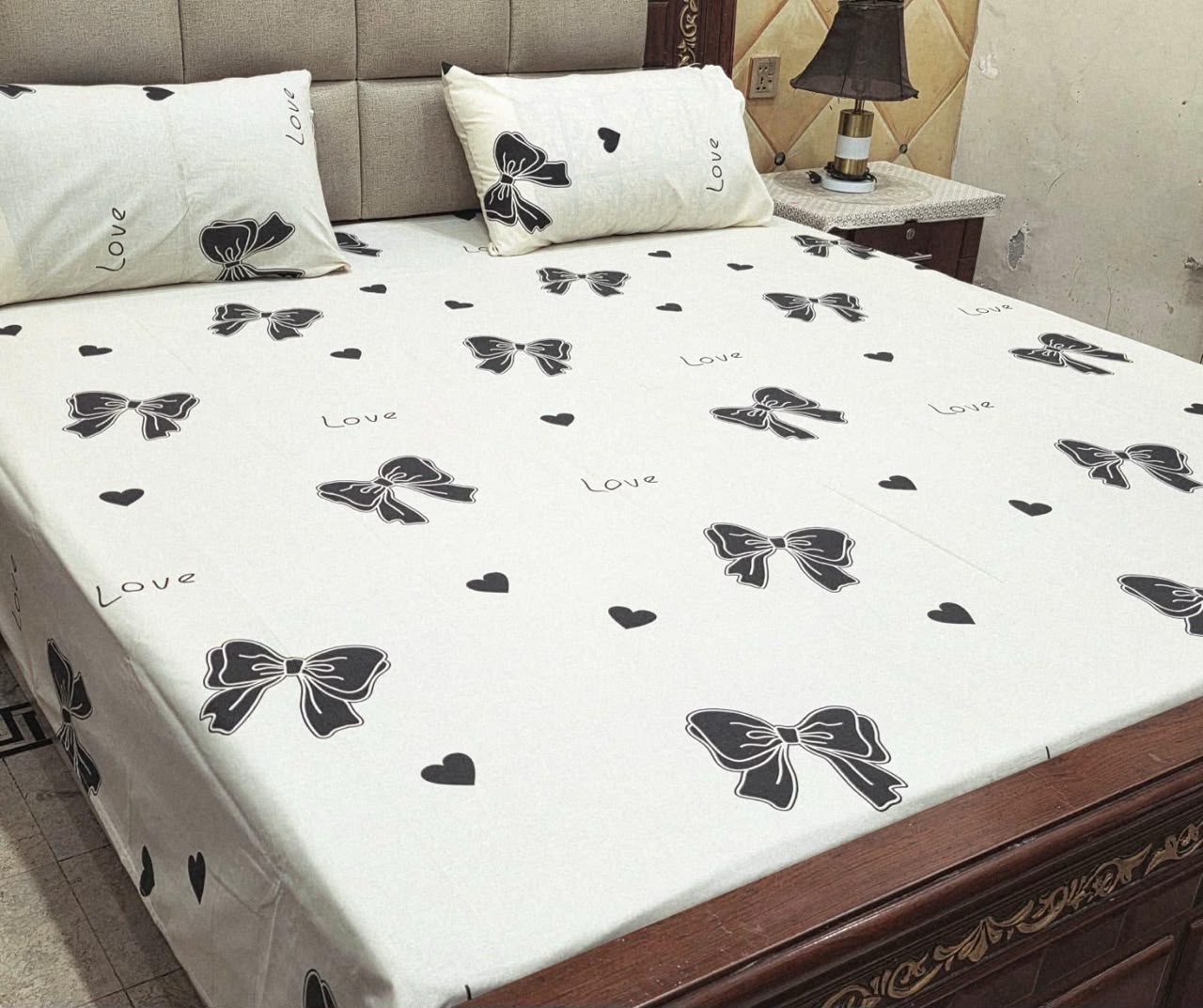 Cotton 3pc bedsheet king size bd 5053