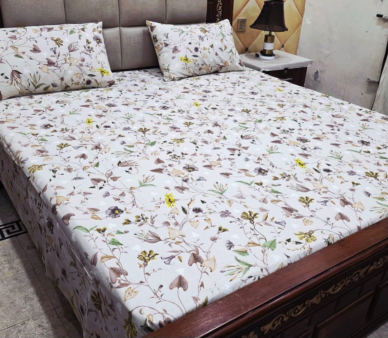 Cotton 3pc bedsheet king size bd 5054
