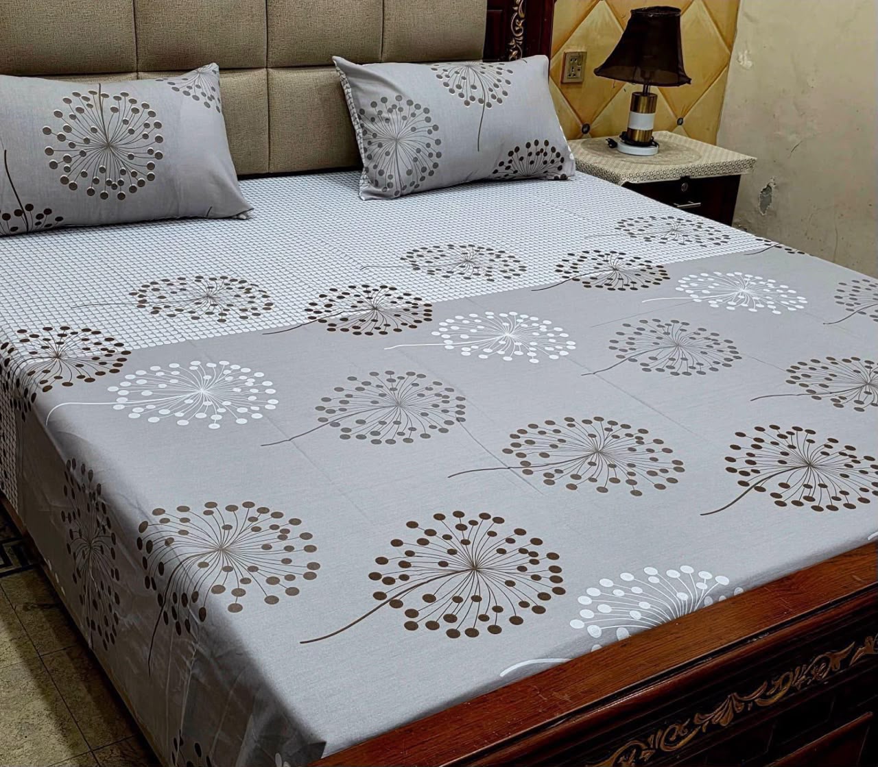 Cotton 3pc bedsheet king size bd 5056