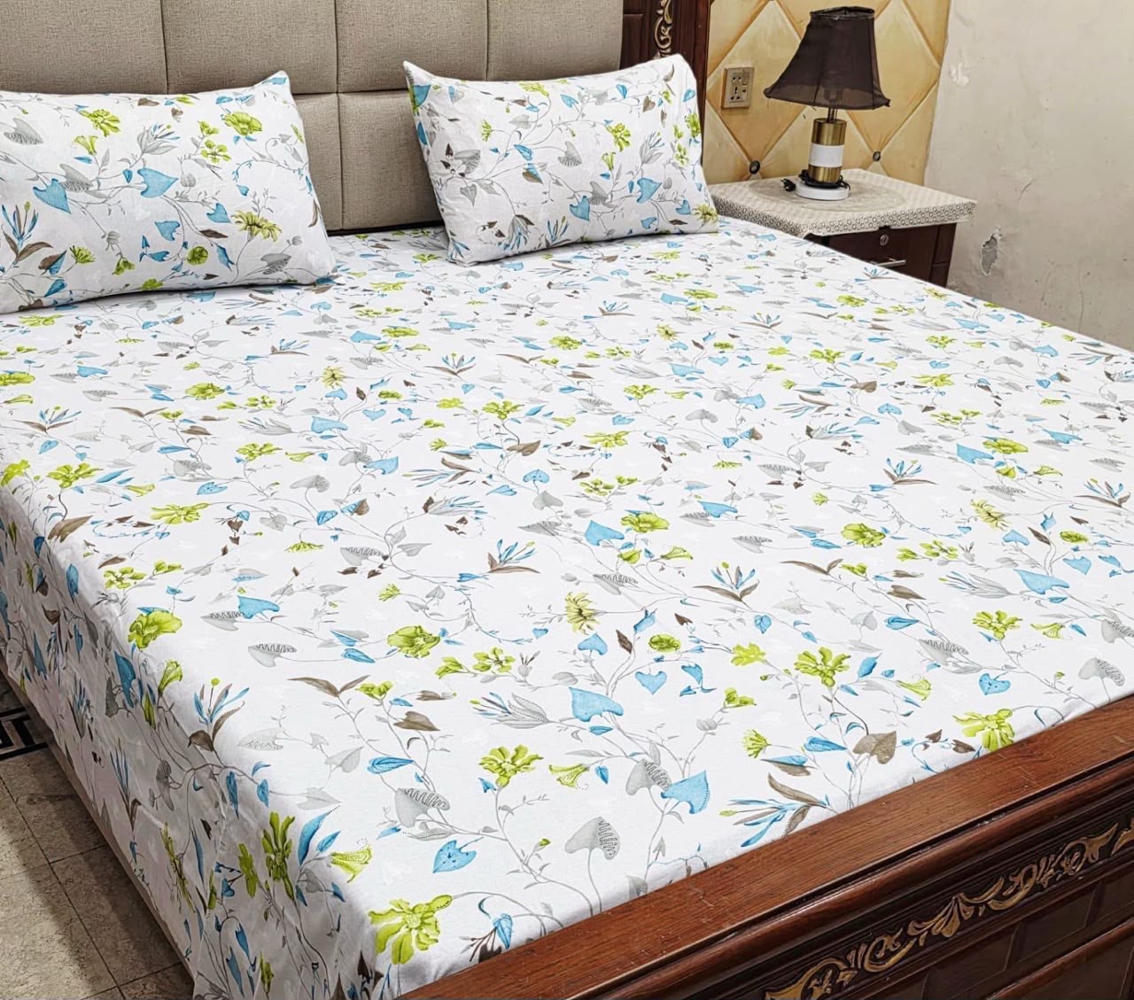Cotton 3pc bedsheet king size bd 5057