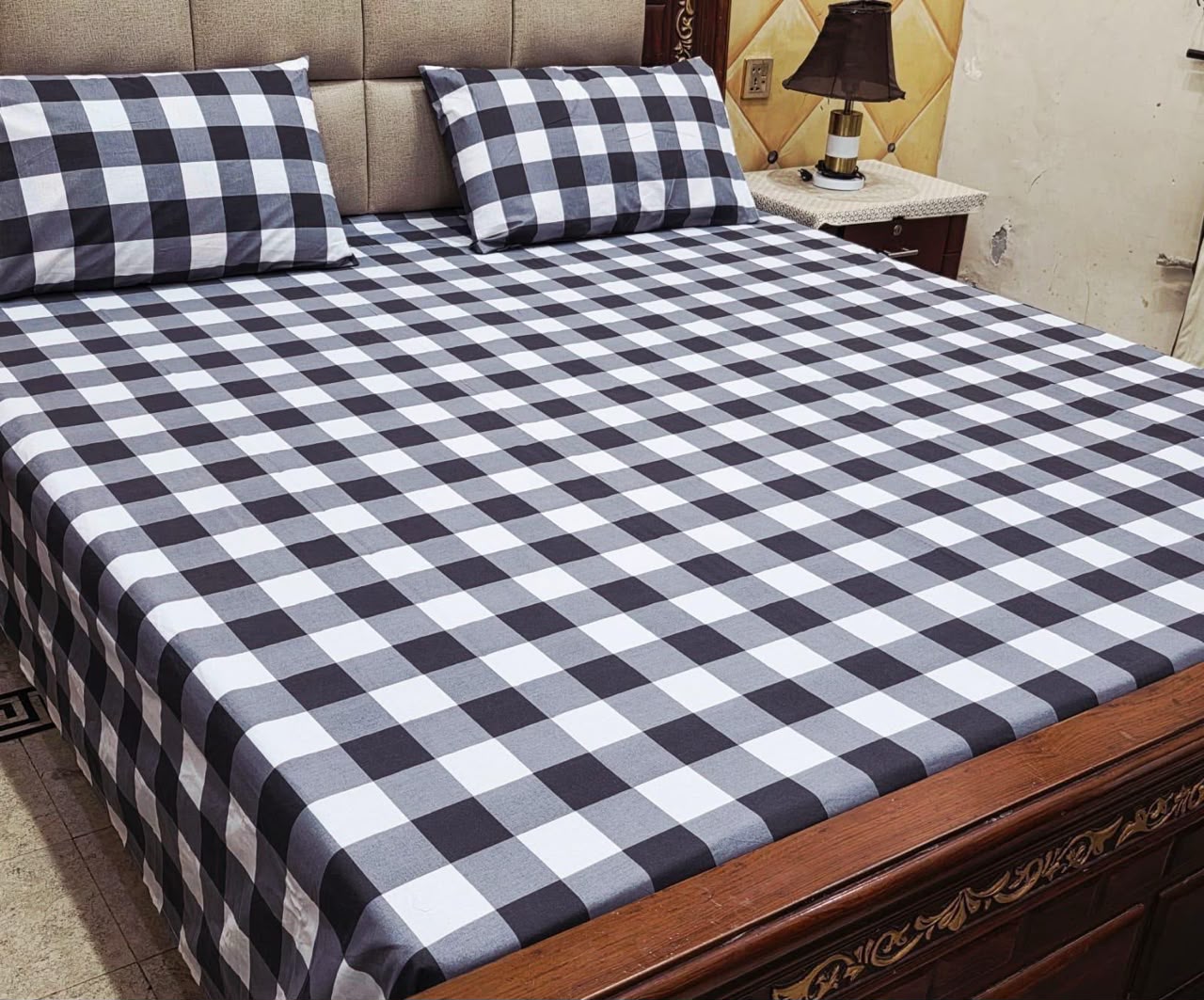 Cotton 3pc bedsheet king size bd 5058