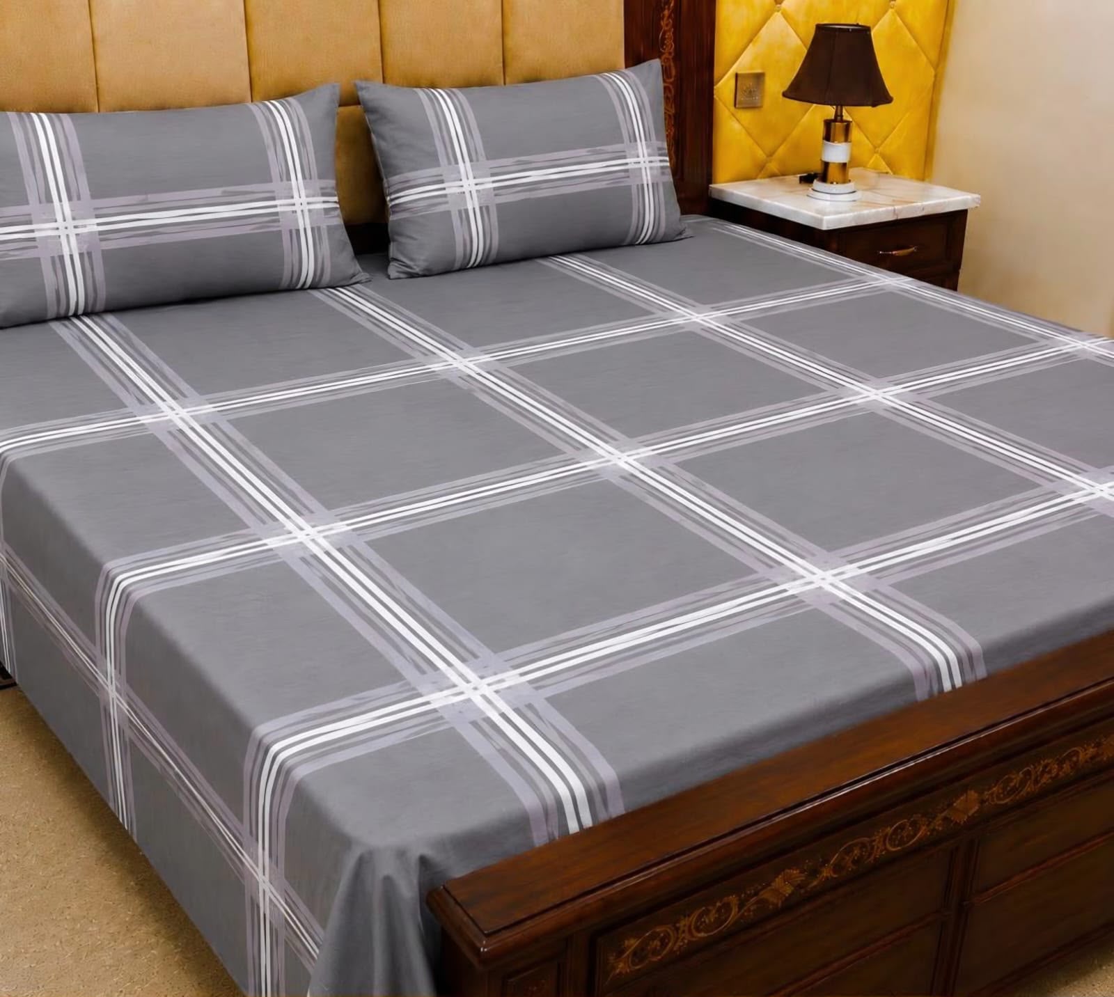 Cotton 3pc bedsheet king size bd 5006