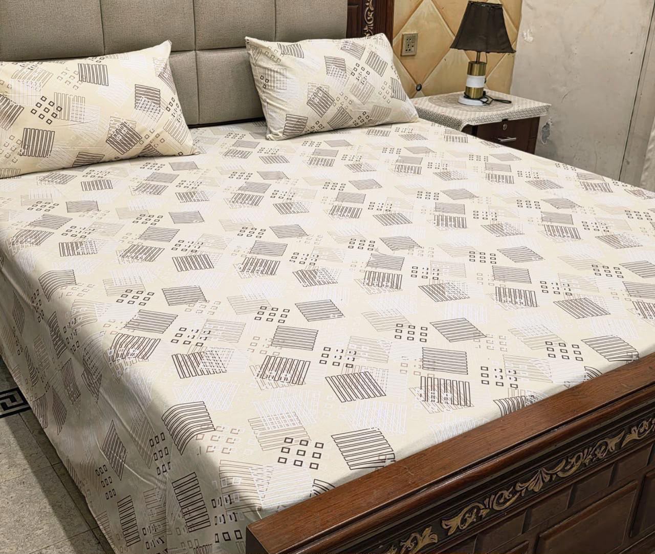 Cotton 3pc bedsheet king size bd 5061