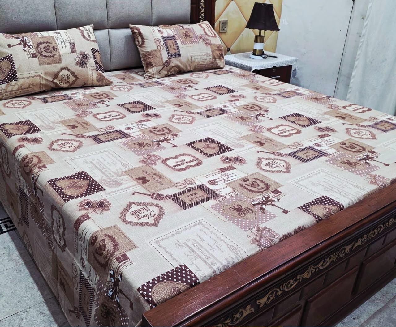 Cotton 3pc bedsheet king size bd 5065