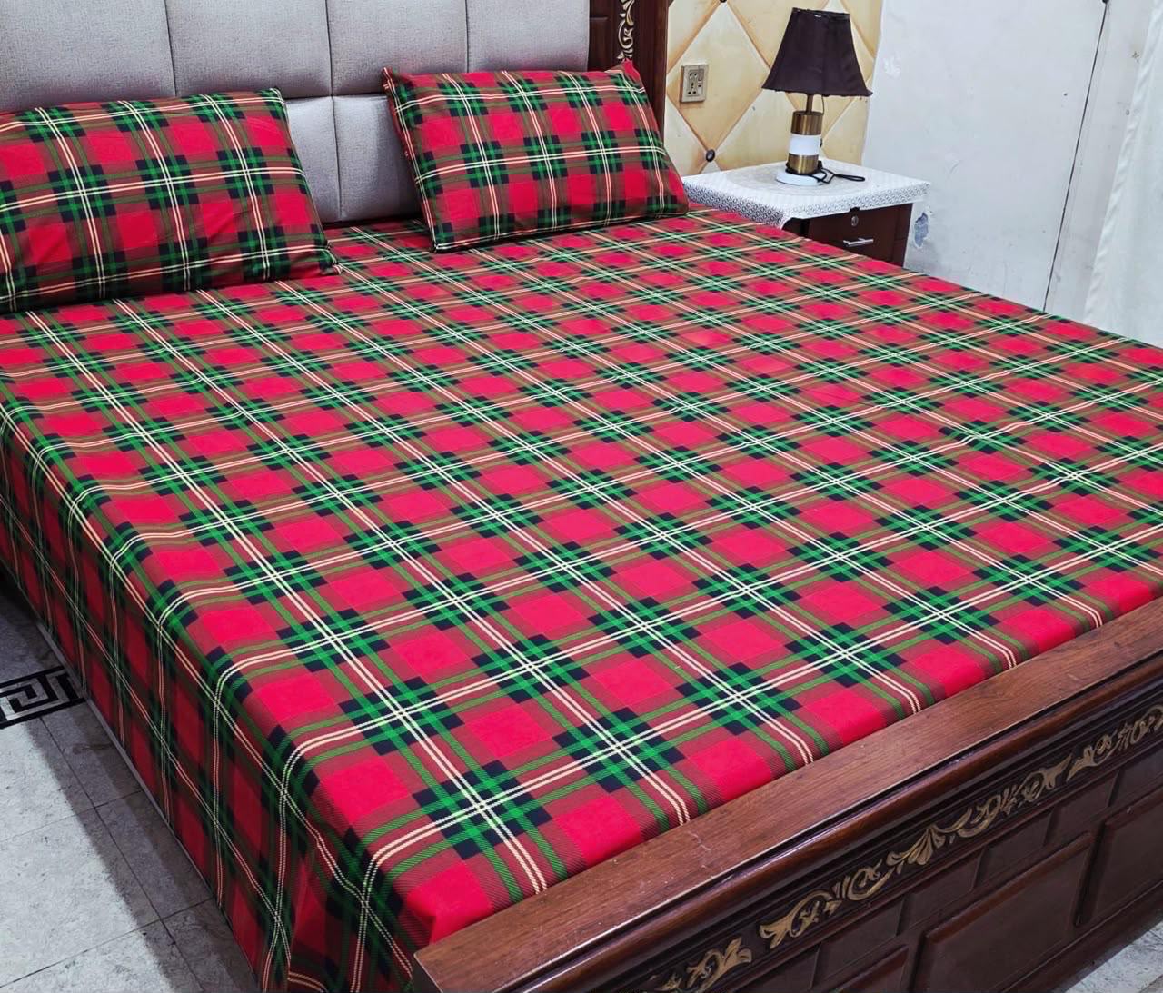 Cotton 3pc bedsheet king size bd 5066