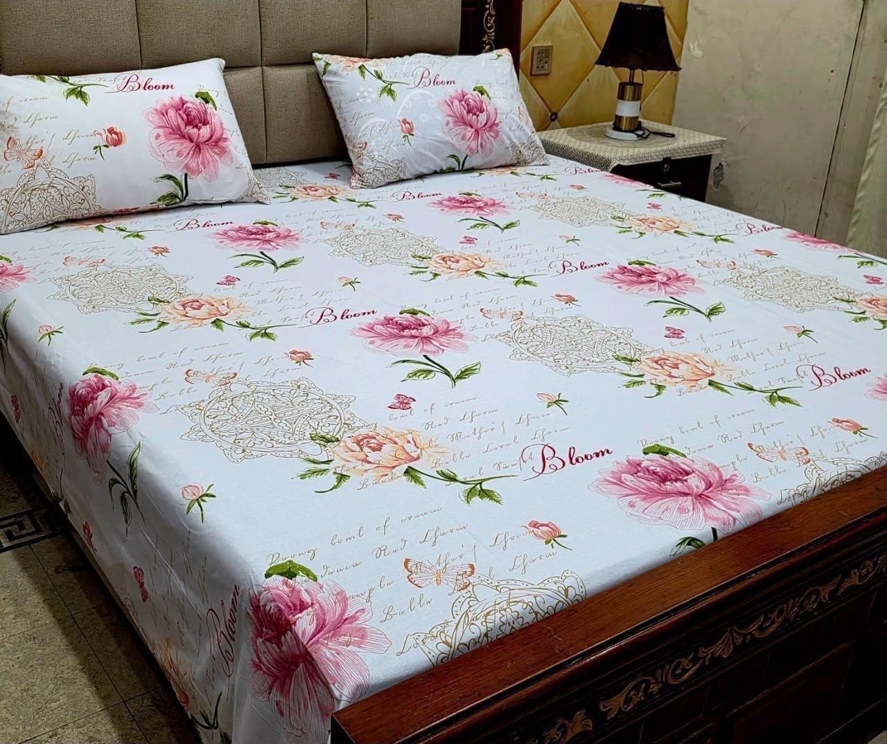 Cotton 3pc bedsheet king size bd 5068