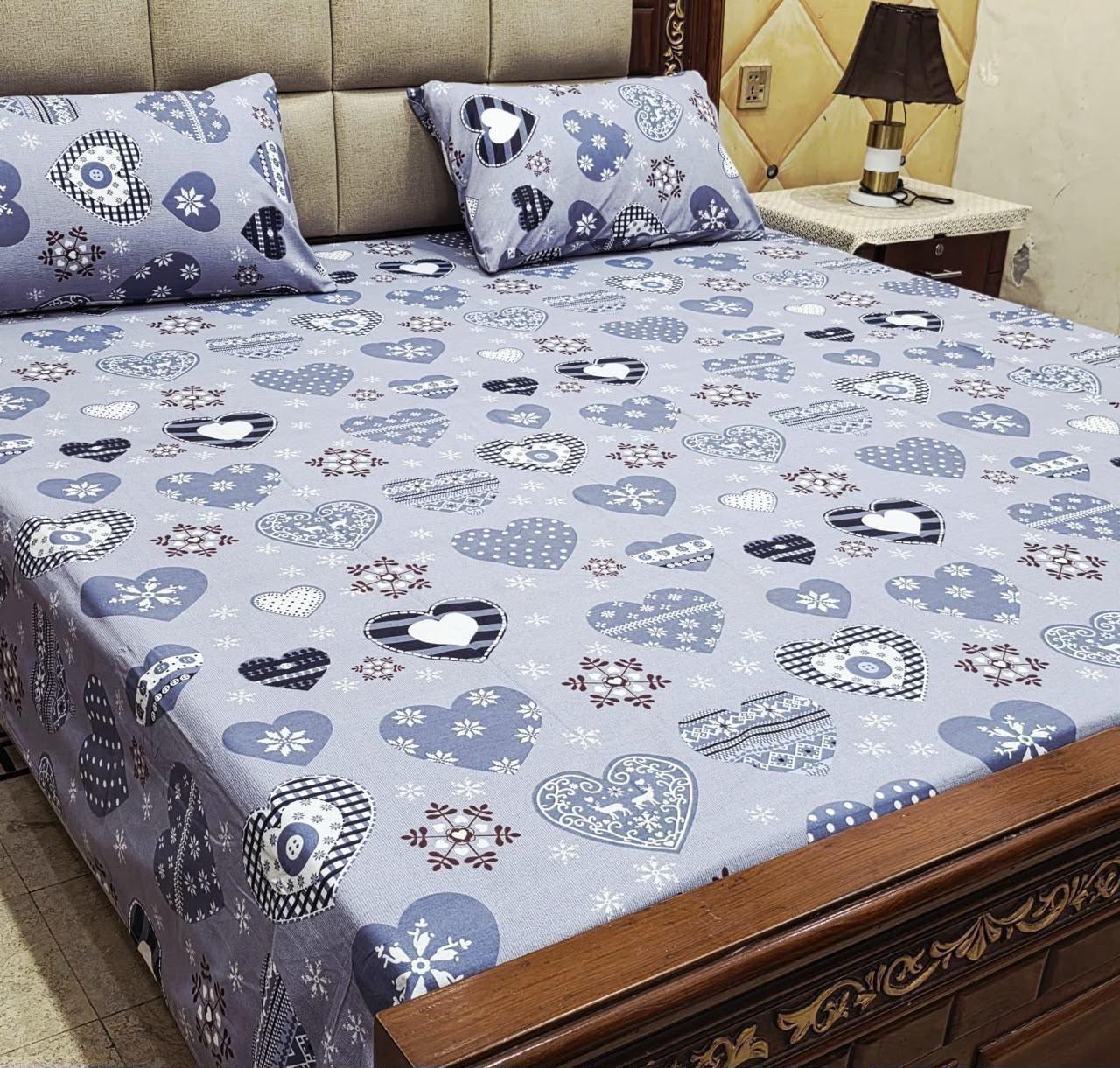 Cotton 3pc bedsheet king size bd 5069