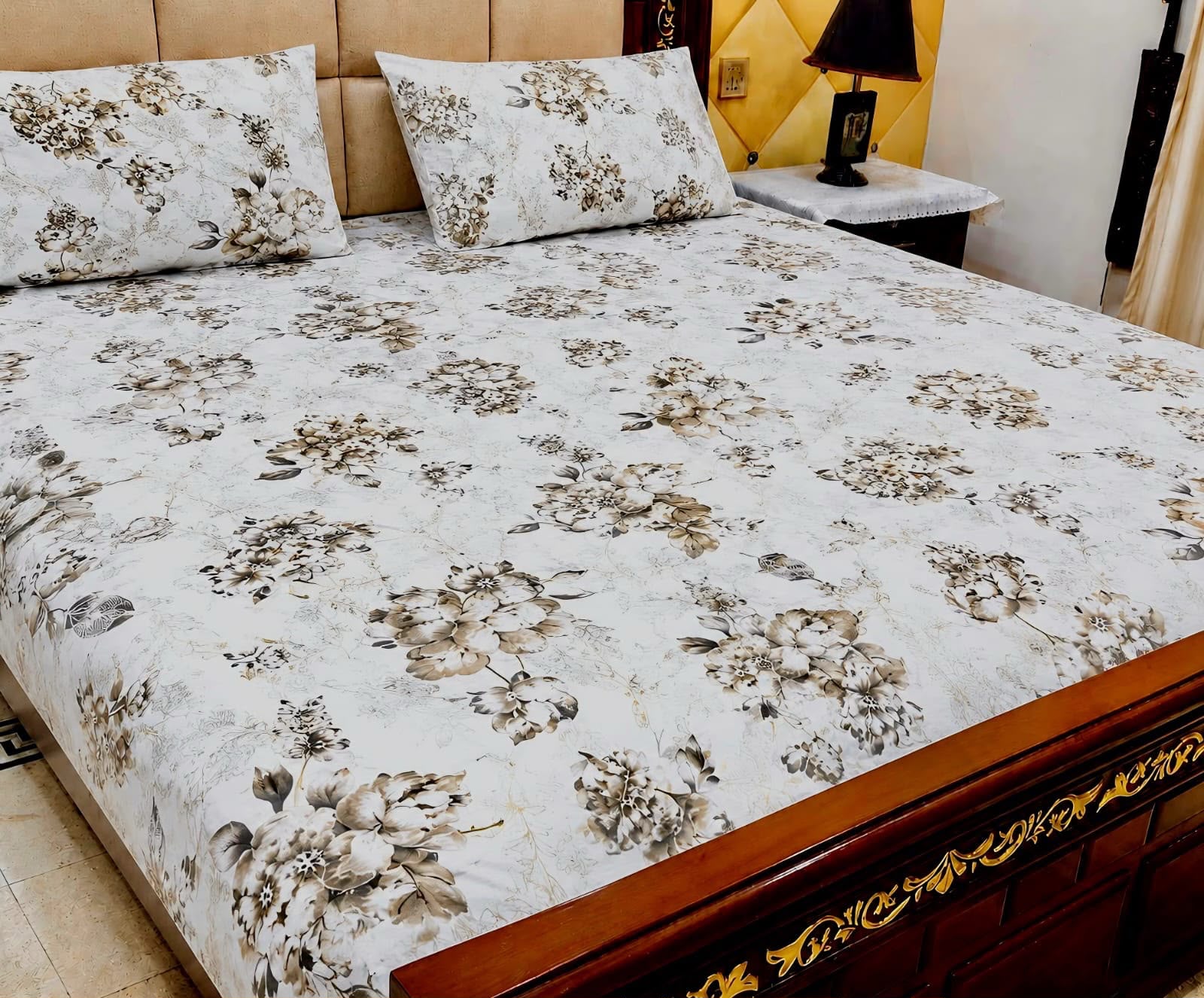 Cotton 3pc bedsheet king size bd 5007