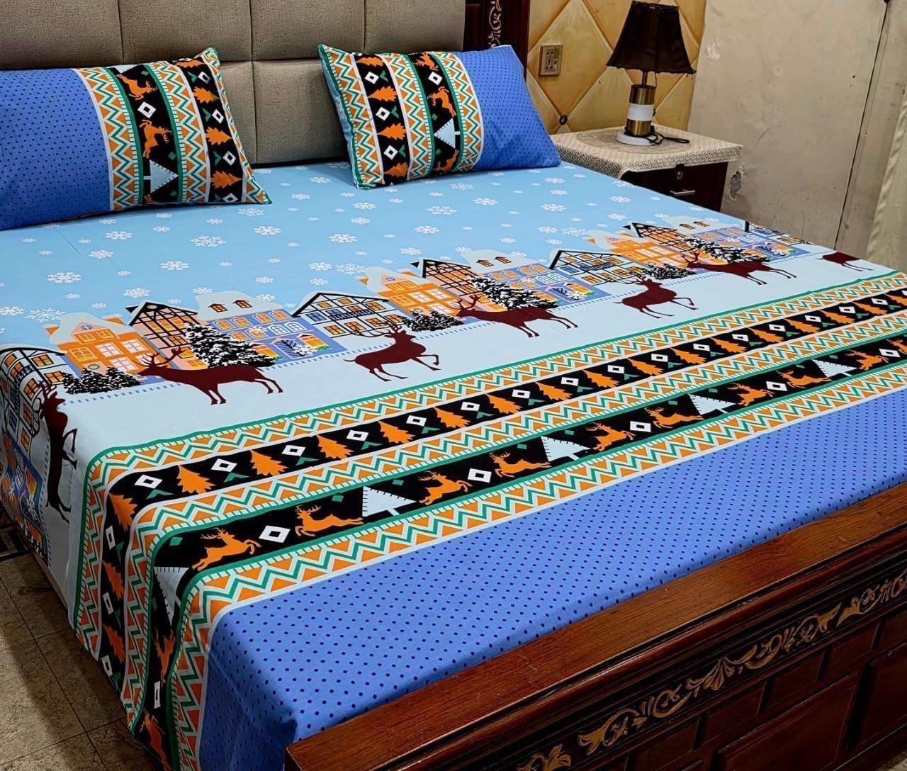 Cotton 3pc bedsheet king size bd 5070